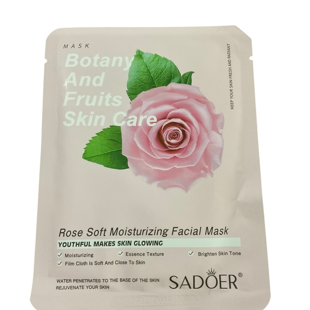 Sadoer (3) Rose Soft Moisturizing Facial Mask Botany and Fruits Skin Care